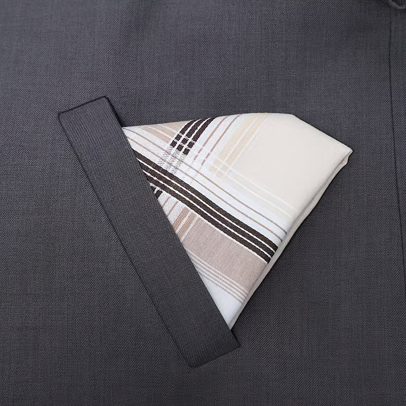 Men's Soft Cotton Handkerchiefs with Elegant Patterns and Bright Colors