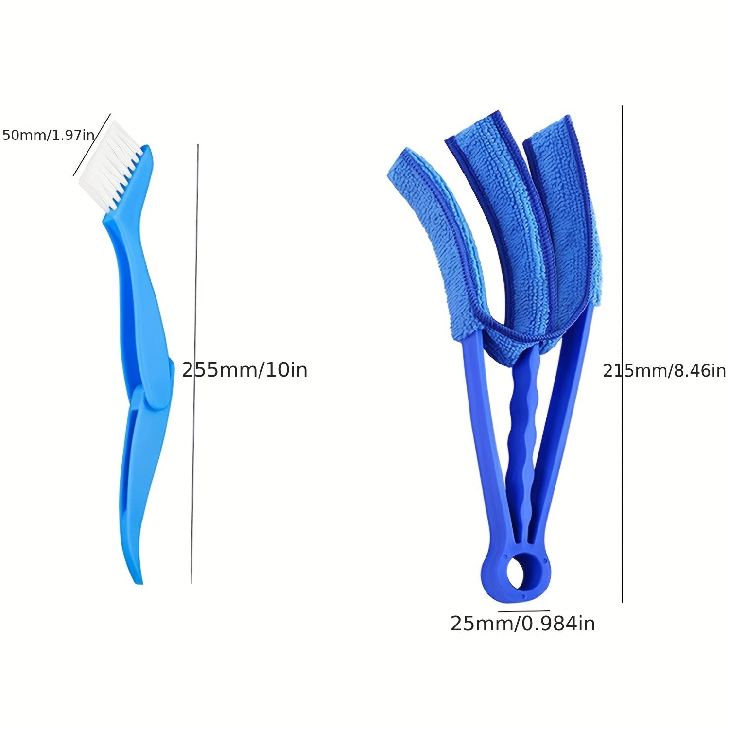 Air Conditioner Cleaning Kit with Fin Comb and Brushes for Car AC, Durable Plastic and Metal