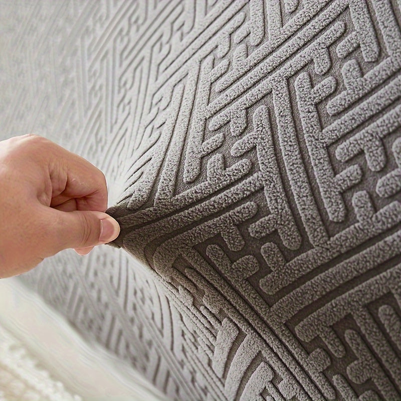 Velvet Headboard Slipcover Dust-Proof Bedroom Furniture Protector