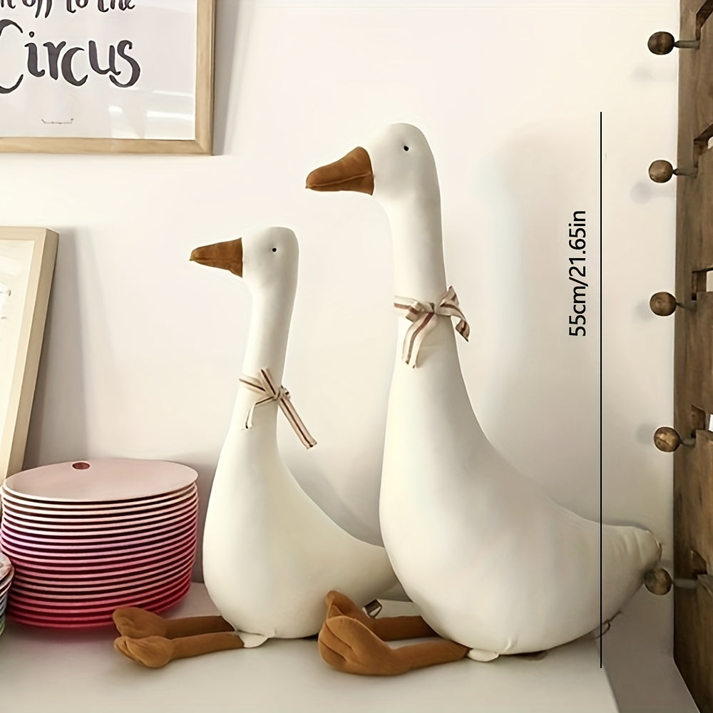 Cute Cartoon Big Goose Plush Doll for Kids Nursery Room Decor