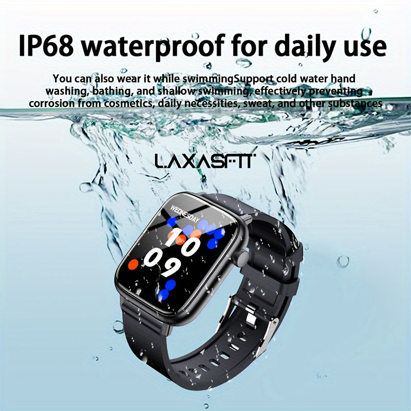 Full Touch Smart Watch for Women and Men 1.83 Inch Waterproof Fitness Tracker with Call Alerts