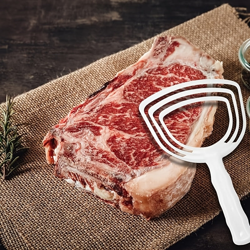 4 ta plastik go'sht qirqish to'plami, baliq qobiqlarini olib tashlash va go'sht suyaklarini tozalash uchun, ergonomik oshxona asboblari, oziq-ovqat bilan aloqa uchun xavfsiz, go'sht kesish va oshpazlik ishlari uchun ideal