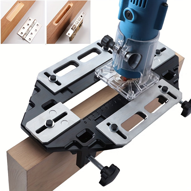 Aluminum Wooden Door Hinge Hole Opener for Lock and Furniture Installation Drilling Guide