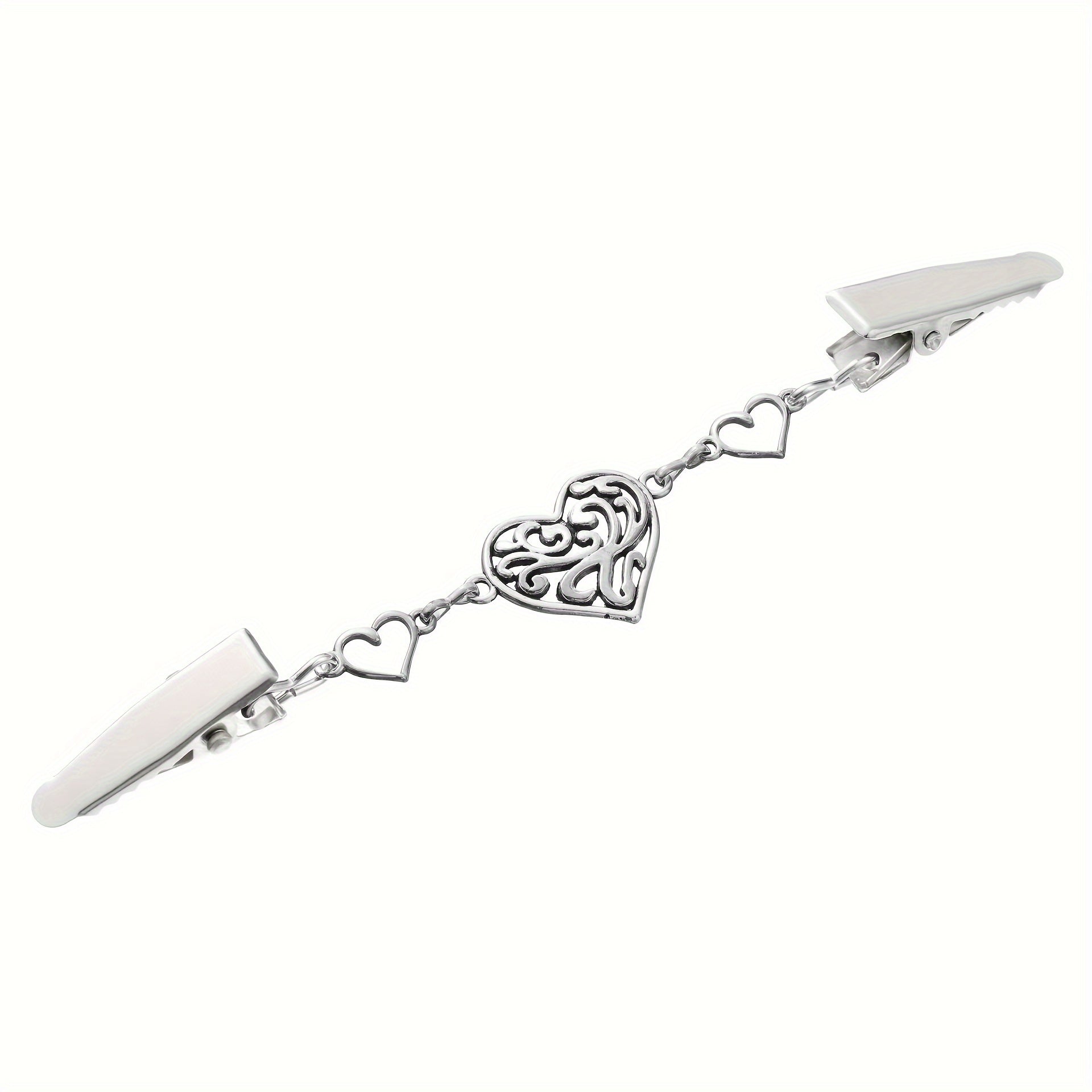 4 ta zamonaviy shal bukle to'plami, vintage ipak sharf kliplari, sviter klipi aksessuarlar