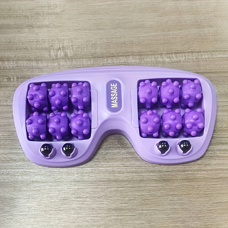 Kattalar uchun oyoq massajeri, g'ildirakli to'p oyoq osti va oyoq terapiyasi bilan, batareyalar yoki zaryadlashsiz