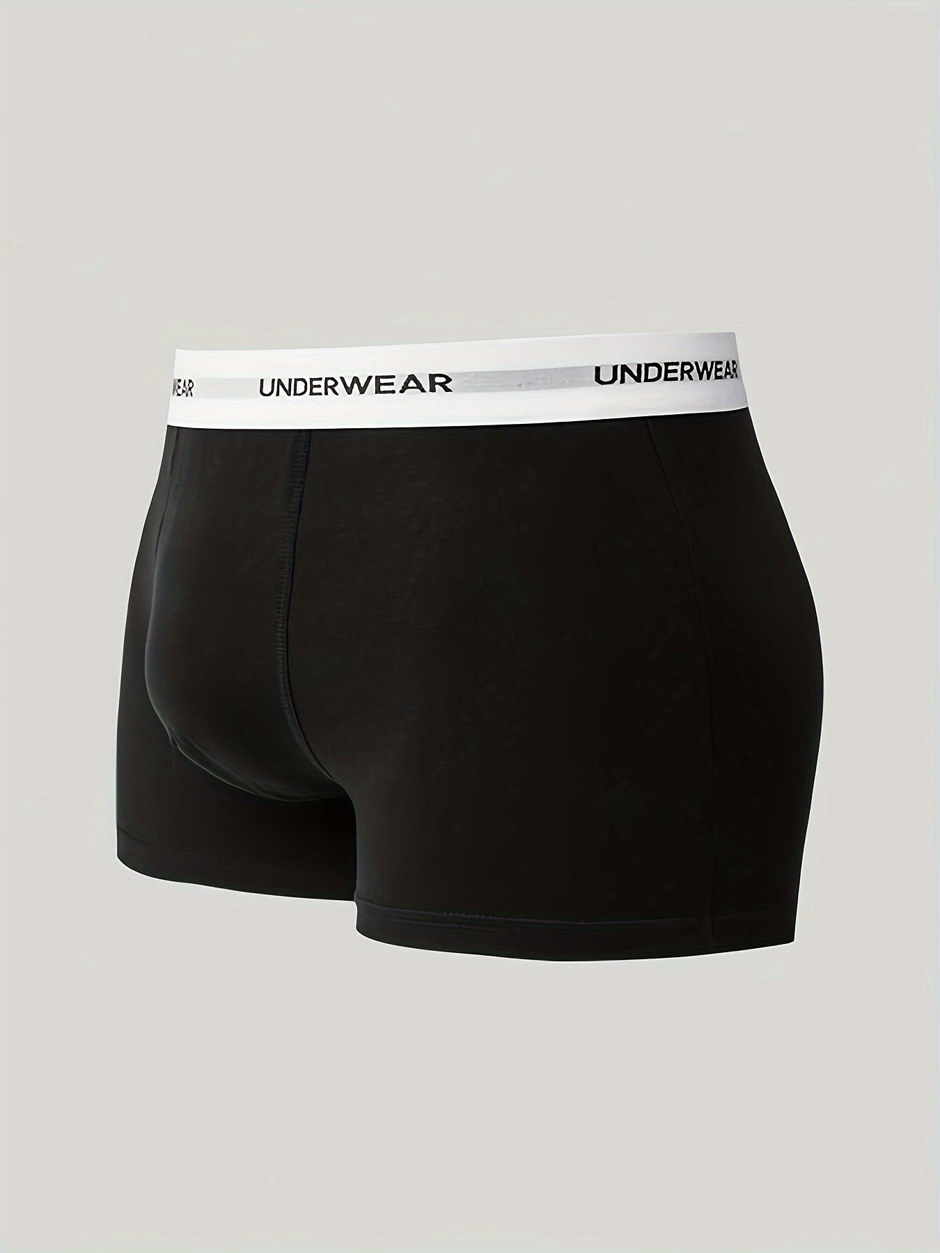 Men's Cotton Boxer Briefs Breathable Stretch Solid Color Pack of 5