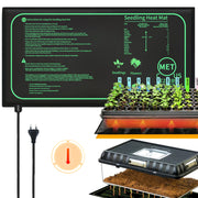 Alfombra de calor para plántulas negra para jardinería interior, invernadero, hábitat de reptiles, 220V enchufe europeo