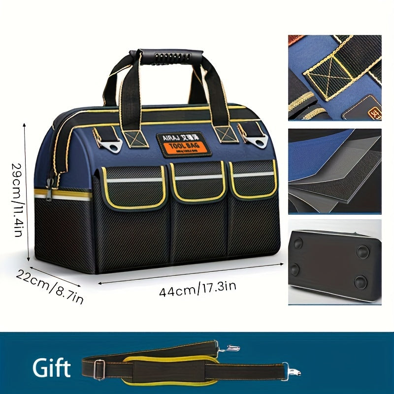 Electrician Tool Bag Waterproof Oxford Cloth Multi-Pocket Storage 35.56cm 40.64cm 45.72cm