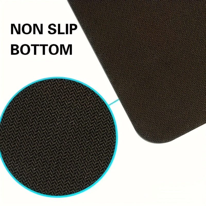 Alfombrilla de ratón topográfica grande negra, impermeable, antideslizante, para juegos y oficina