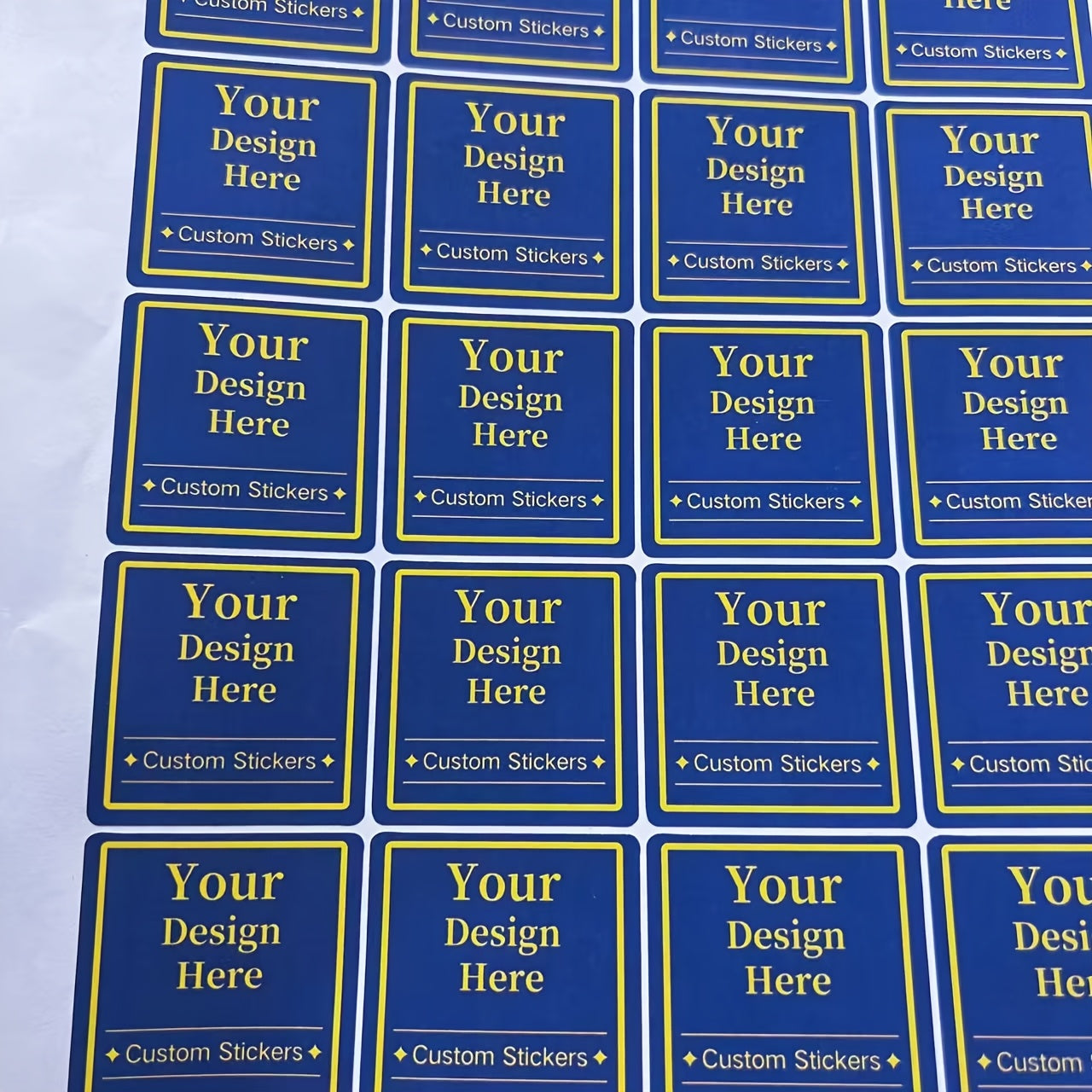 Custom Stickers Waterproof UV Resistant Sturdy Paper for Business, Wedding, Gift Packaging