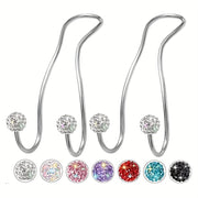 2PCS Car Headrest Hooks Metal Universal Seat Back Organizer Bag Holder