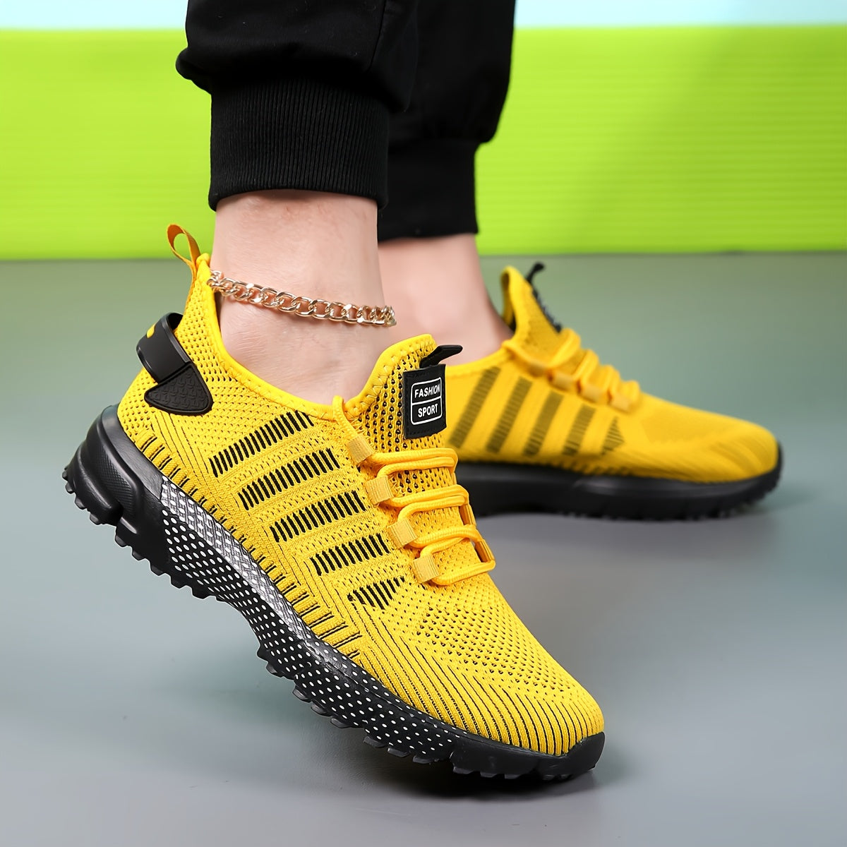 Men's Breathable Non-Slip Sneakers for Casual Running and Training in Spring and Summer