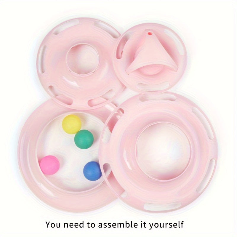 Three-Layer Cat Turntable Toy for Interactive Indoor Play