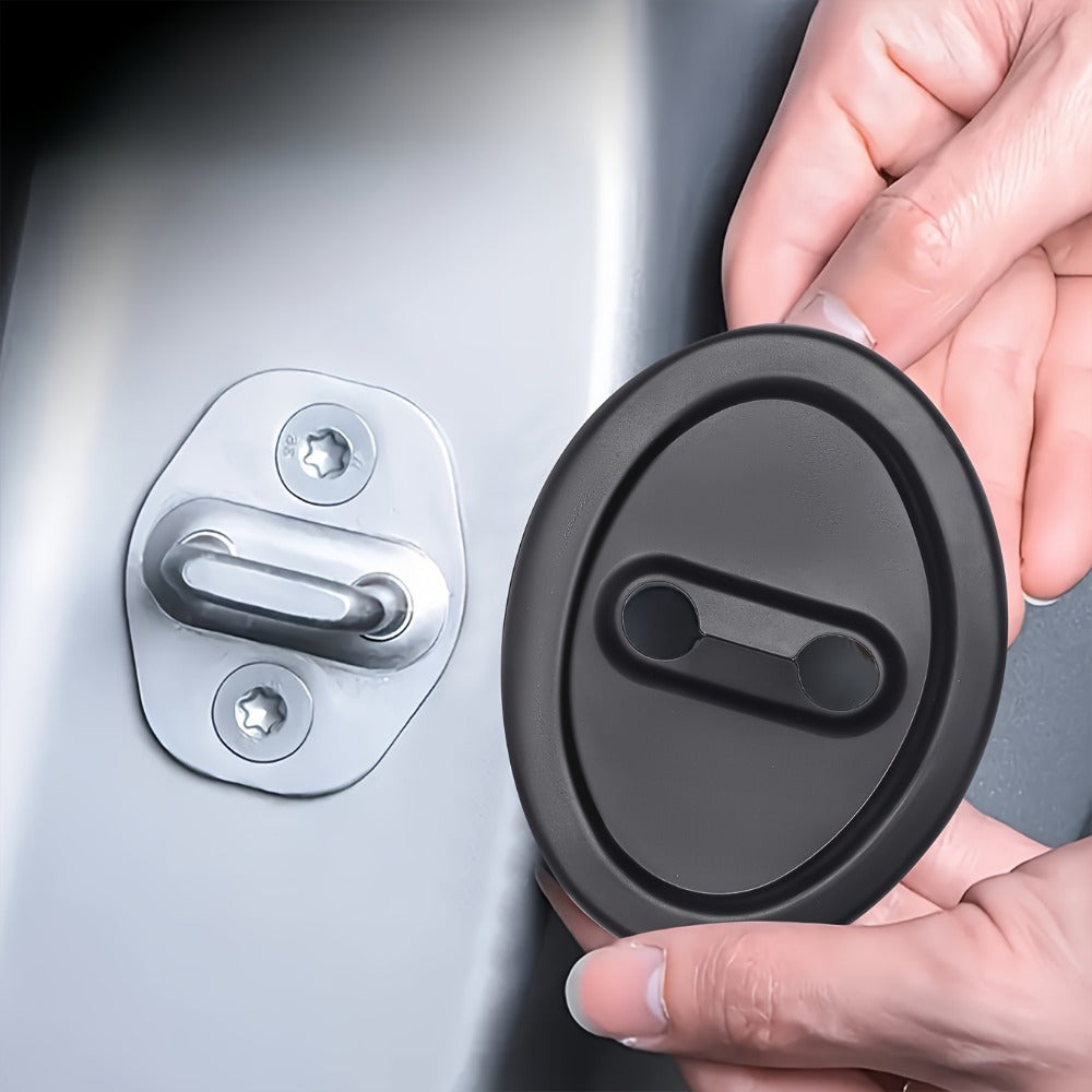 Car Door Shock Absorber Pads Black White Silicone Noise Reduction Impact Protectors