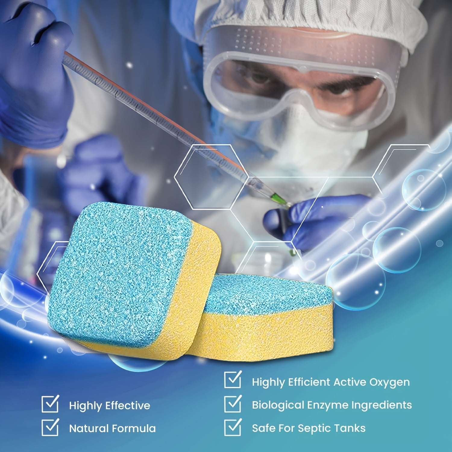 Washing Machine Cleaner Tablets Pack of 4/16/24 Deep Descaler and Deodorizer