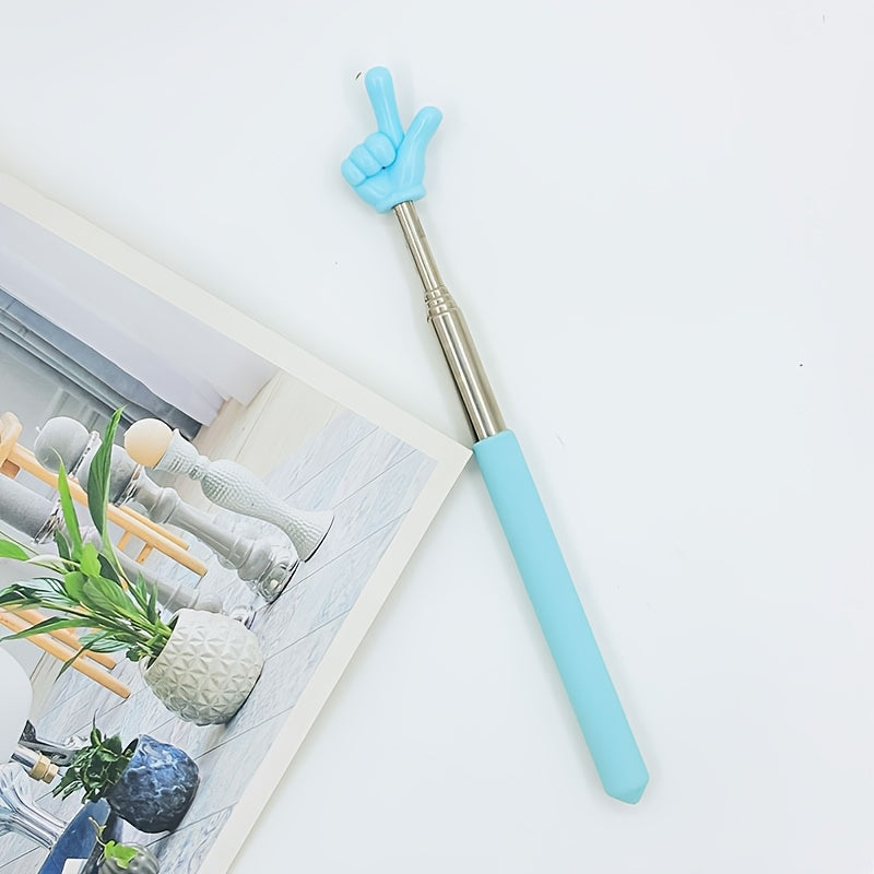 Set of 6 Retractable Teacher Pointers with Adjustable Finger Indicators for Classroom Use