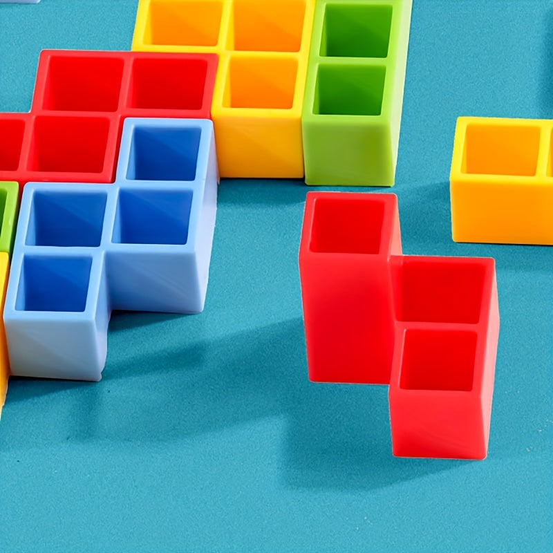 Educational Toy Balance Blocks and Puzzle Stack Toys for Concentration and Tower Building for Ages 3 and Up