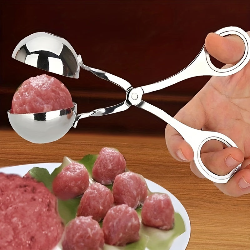 Stainless Steel Meatballer with Anti-Slip Handles for Making Meatballs and Cookie Dough