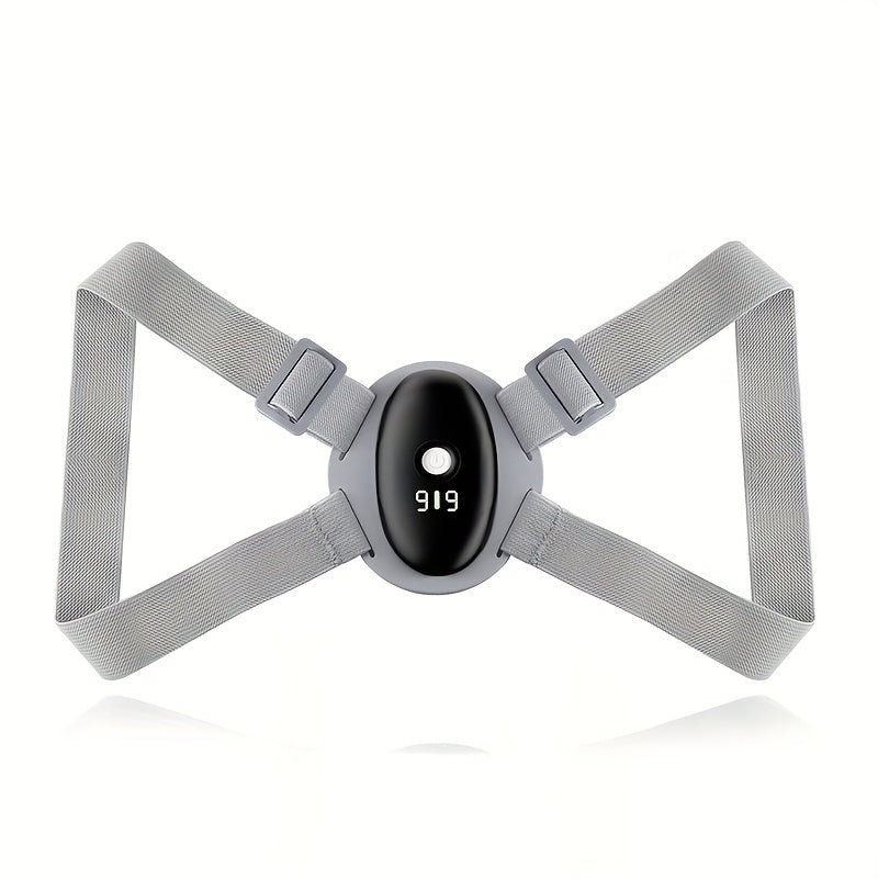 Entrenador de postura inteligente recargable con recordatorio de vibración y correa de hombro ajustable