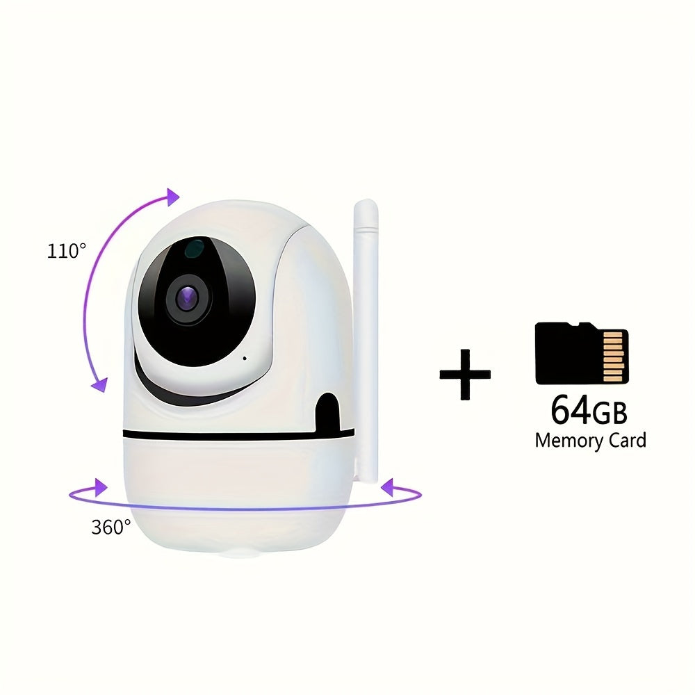 1080P HD Wireless Security Camera with Night Vision Motion Detection Two-Way Audio for Home Baby Pet Monitoring