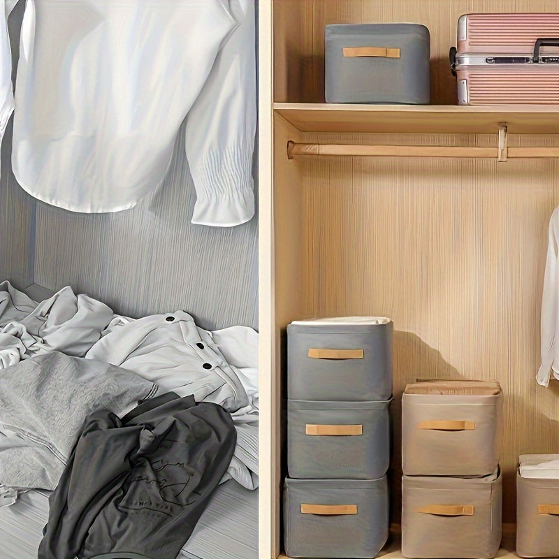 Durable Storage Box with Handles for Clothes Toys and Home Organization