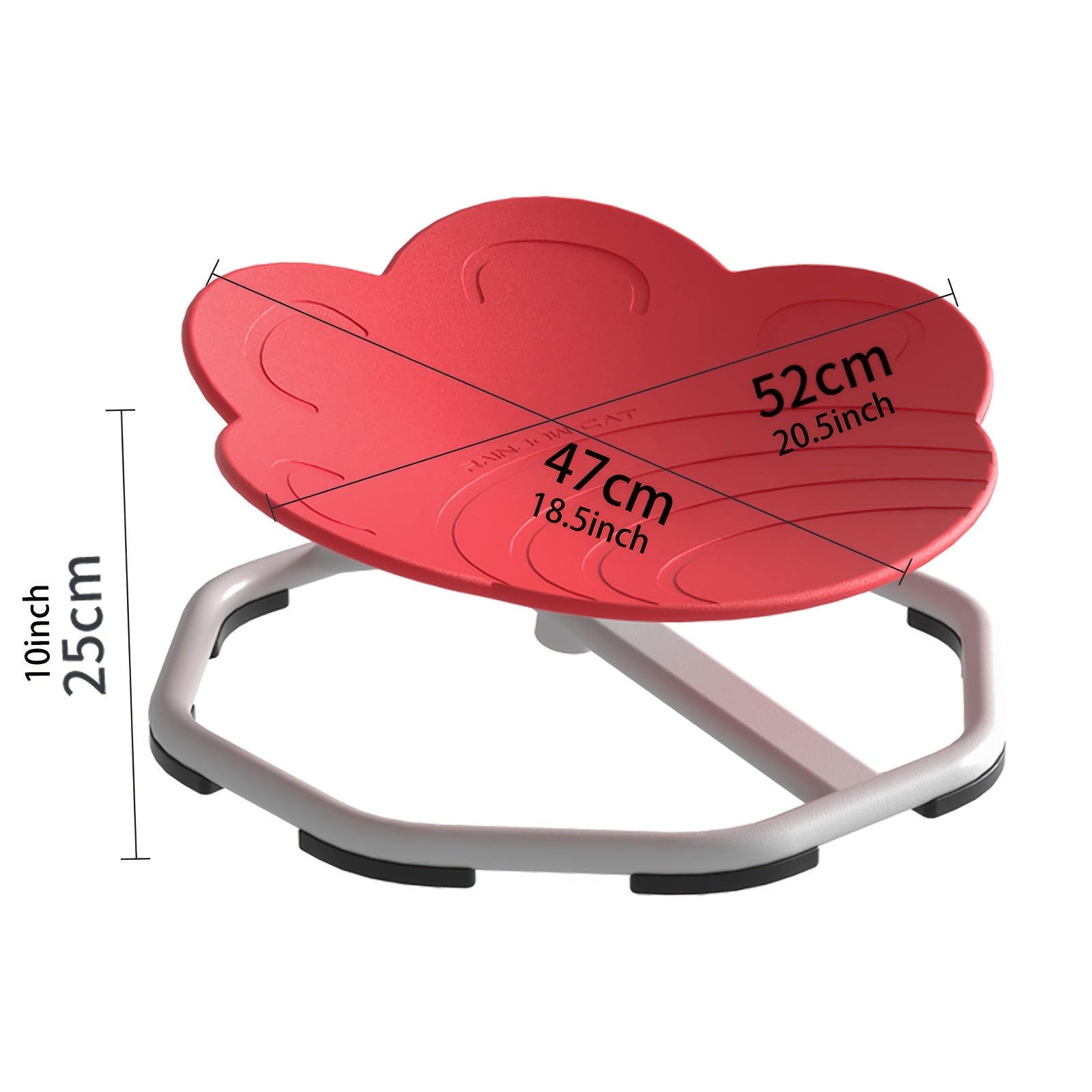 Children's Red Spinning Chair for Kids Plastic Metal Swivel Body Movement Focus