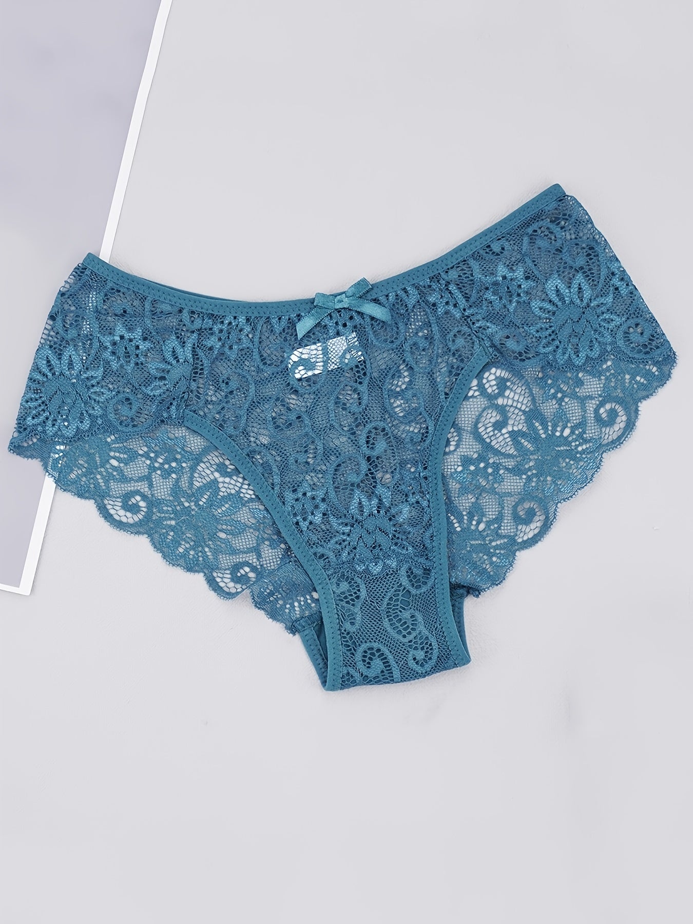 Women’s Lace Mid Waist Panties 5-Pack Comfortable Underwear