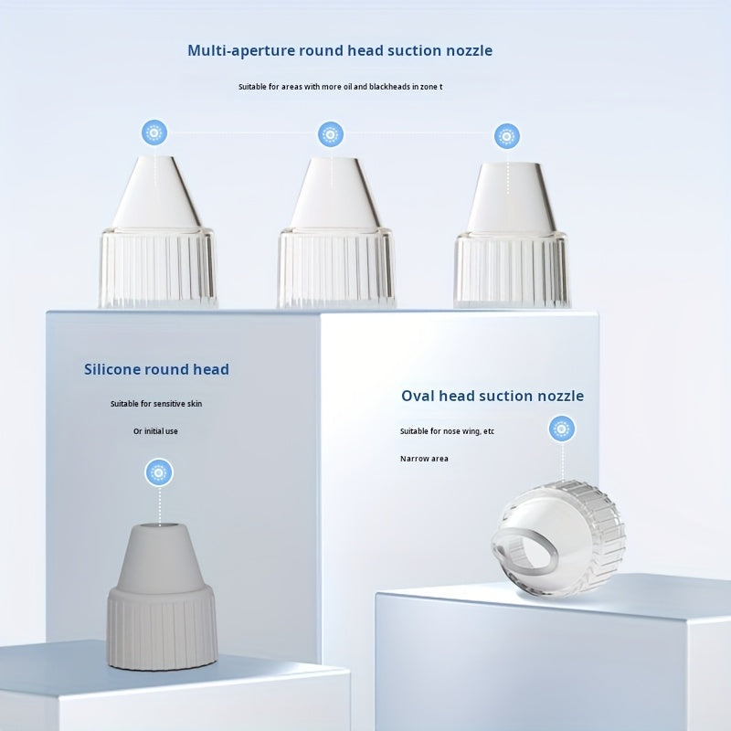 Electric Blackhead Remover USB Rechargeable with 3 Modes and 5 Nozzle Tips