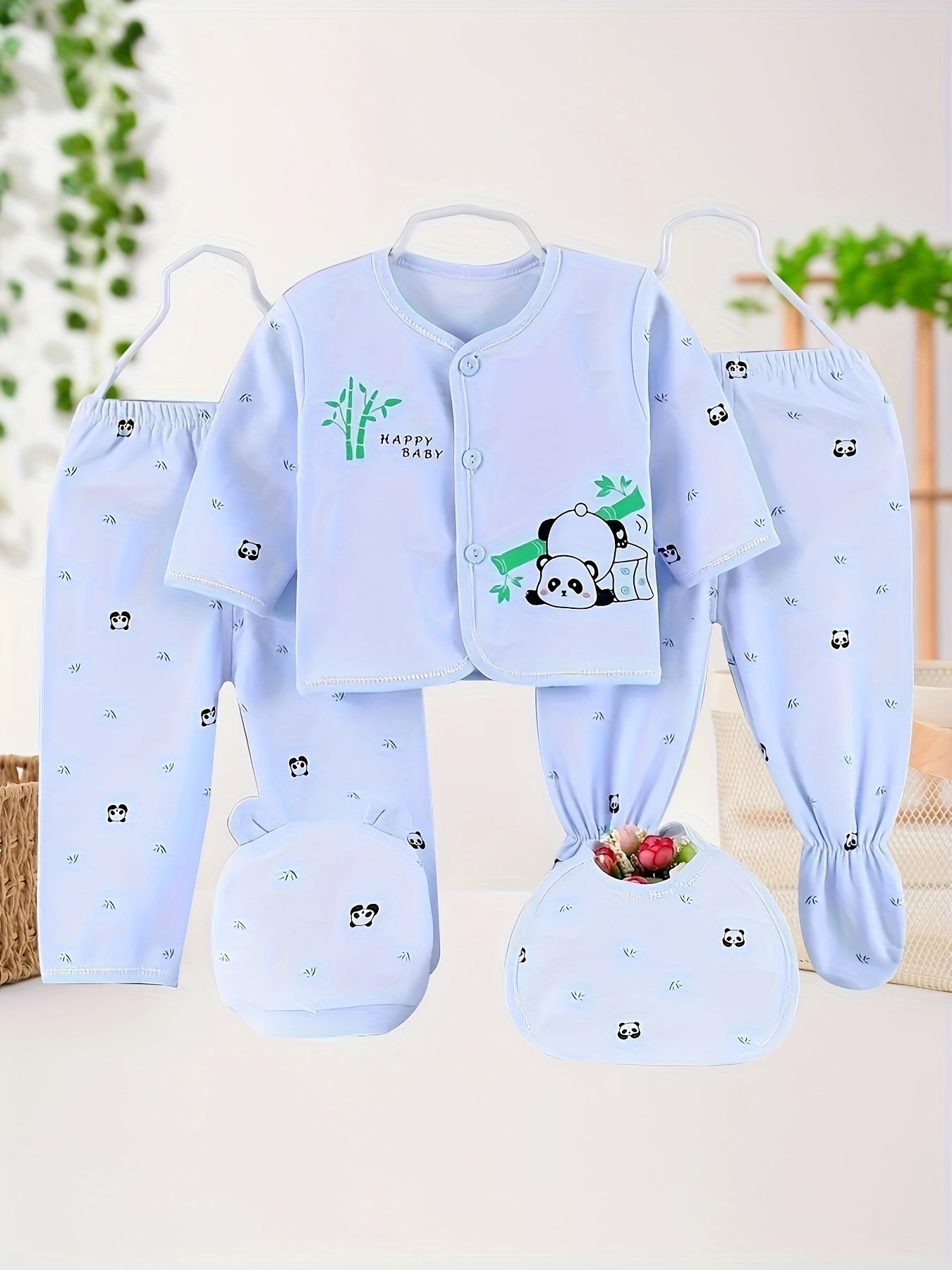 Baby Underwear Set 5 Pieces Cotton for Newborns 0-3 Months