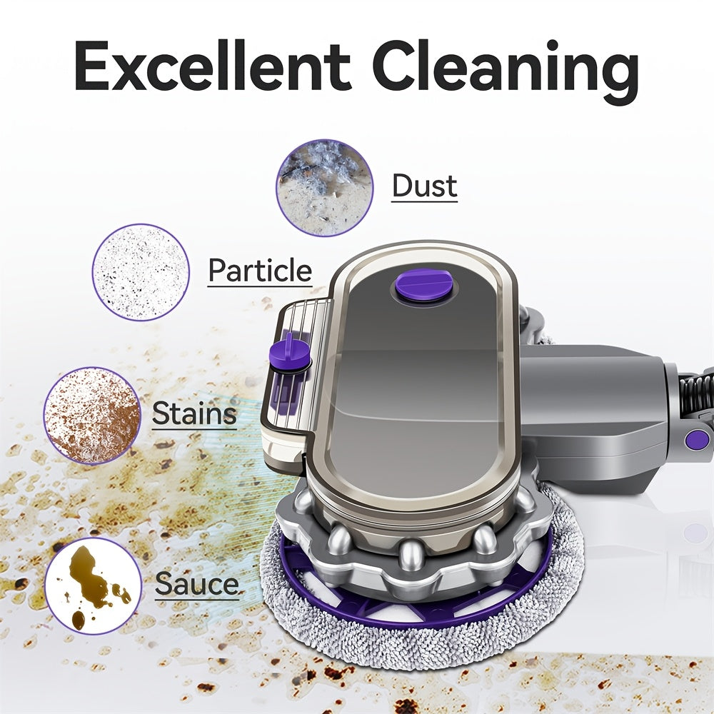 Elektr mopu boshliq qo'shimchasi, suv tanki va 6 ta mop - Dyson V7, V8, V11, V10, V15 changyutgichlari bilan mos keladi