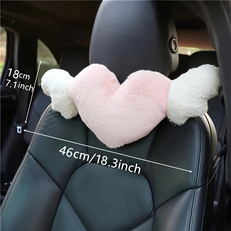 Almohada de apoyo para cuello con diseño de pato para cabezal de coche de dibujos animados adorable