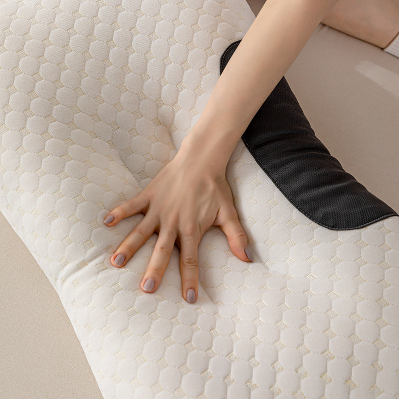 Almohada de soporte para cuello elástico con funda transpirable y lavable para uso en maternidad y dormitorio