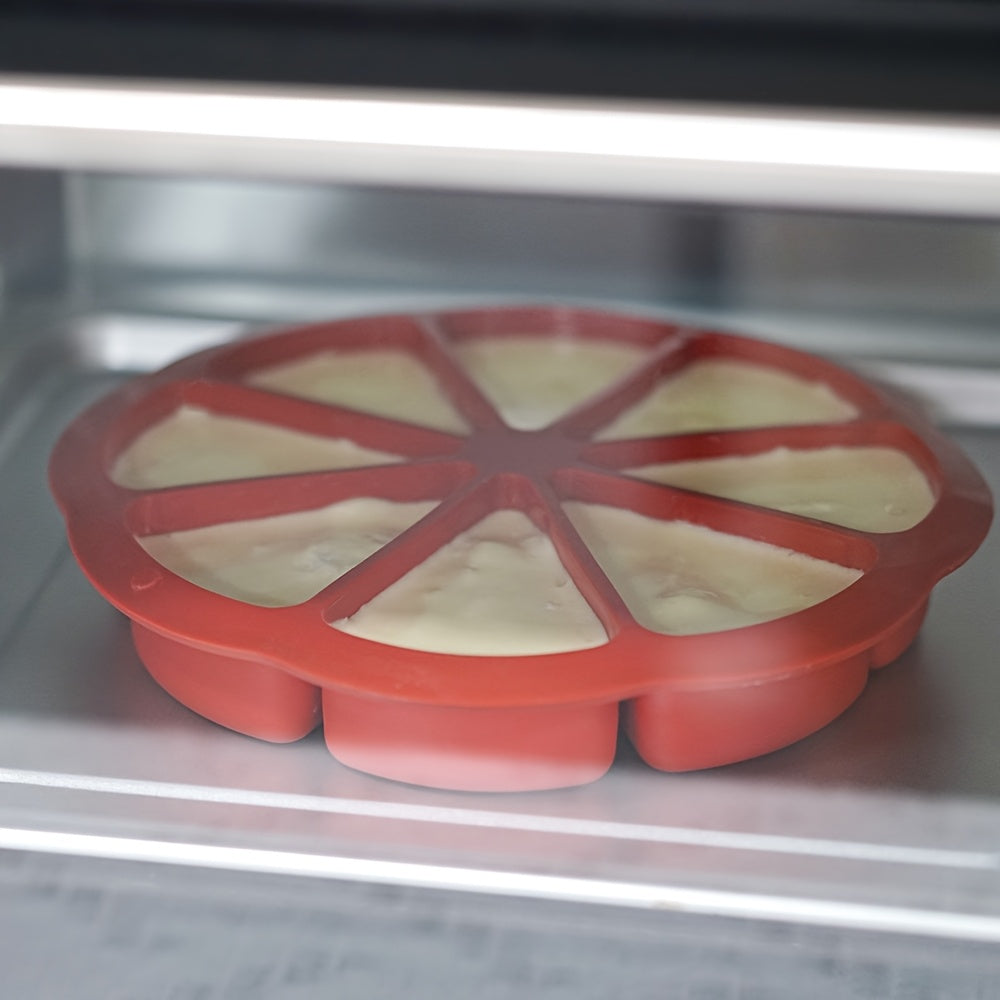 Набор из 3 силиконовых треугольных форм для выпечки тортов — антипригарная форма для выпечки с 8 отделениями для брауни, кексов, капкейков и многого другого — идеально подходит для свадеб, праздников и повседневной выпечки