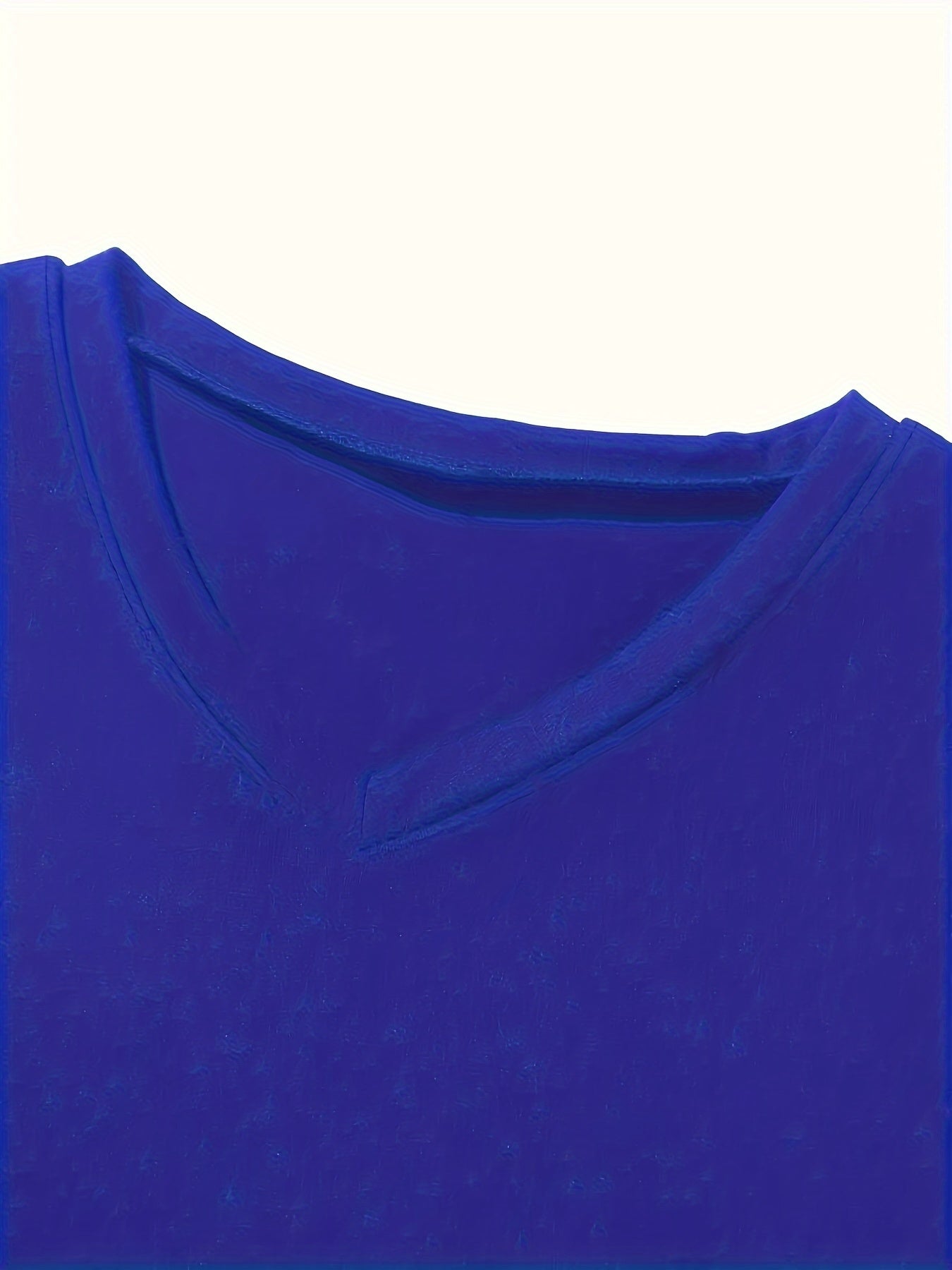 Женская майка без рукавов с V-образным вырезом, свободного кроя, с закруглённым краем, летняя