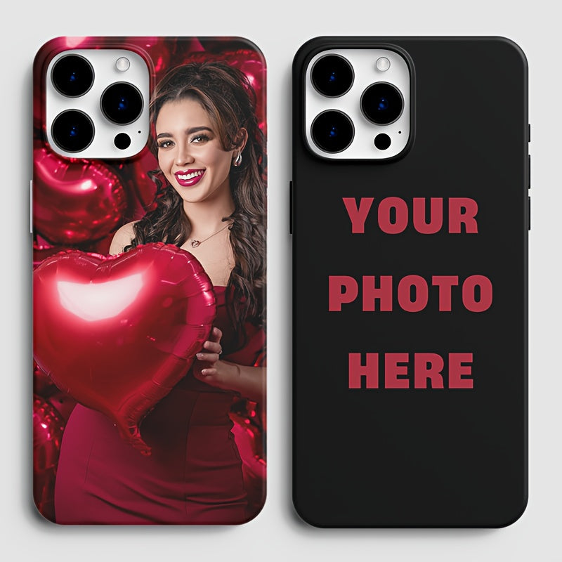 Customizable Photo Phone Case for iPhone Models with Personal Images and Text