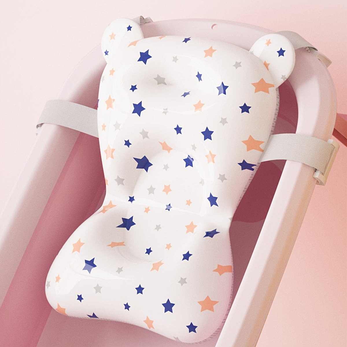 Bath Mat with 4 Buckles for Secure Suspension Breathable Non-Slip Durable