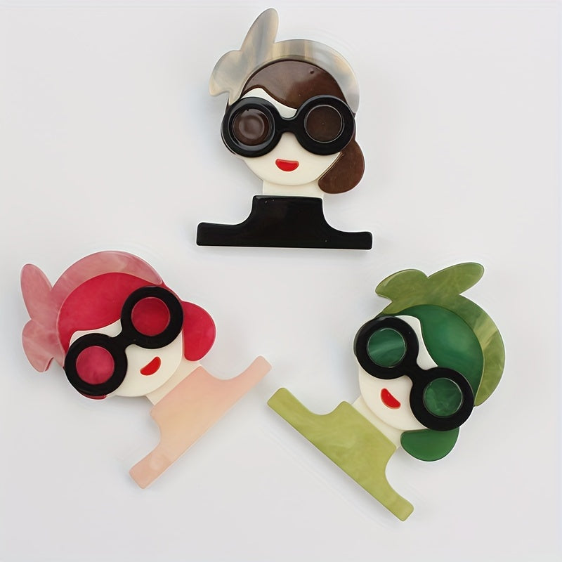 Women's Acrylic Brooch Accessories Elegant Stylish Fashion Jewelry