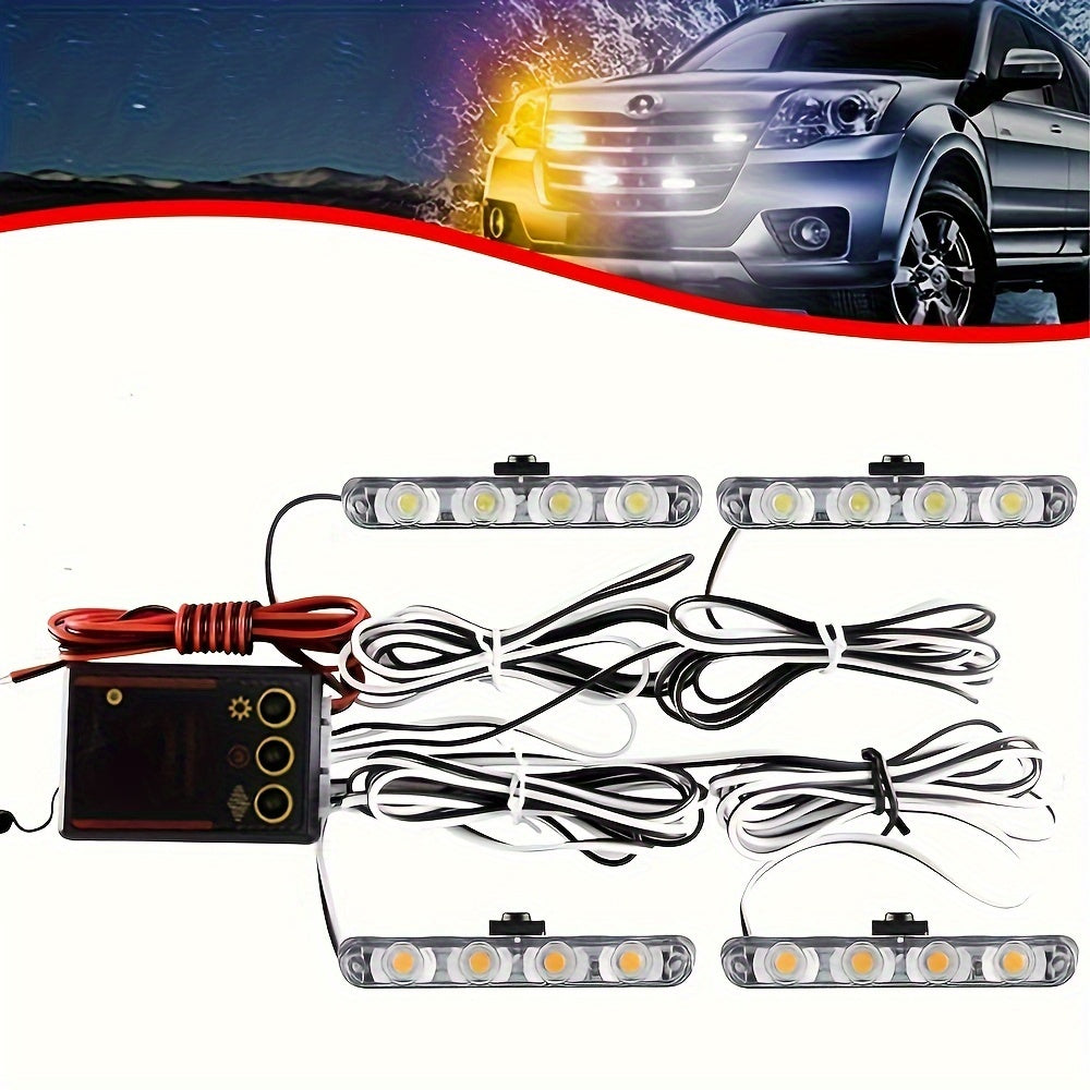 4X4 LED yuzaga o'rnatiladigan grille chiroq, yuk mashinalari uchun, yorqin oq, 36W, 12V, off-road