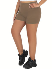 Plus Size Biker Shorts Women’s Soft Tummy Control Workout Athletic Running