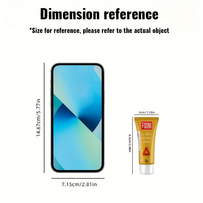 All-Metal Polishing Cream with Sponge for Stainless Steel and Ceramic Cleaning