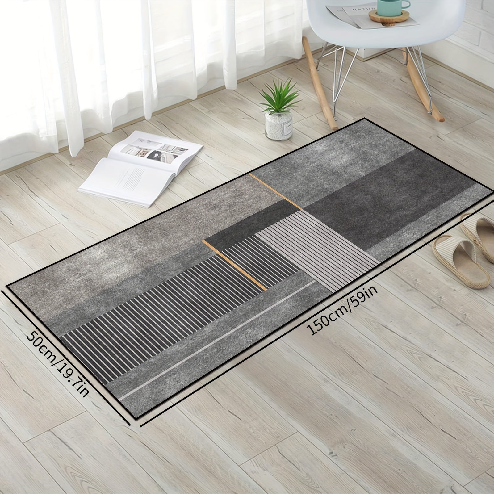 Absorbent Non-Slip Kitchen Floor Mat Waterproof Oil-Proof Standing Desk Rug