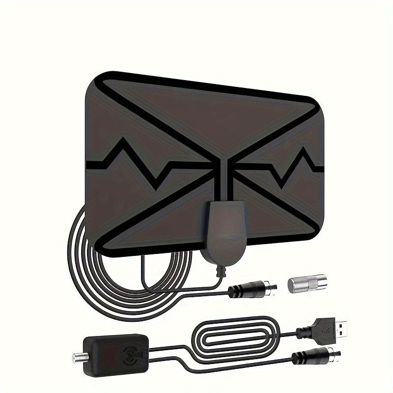 Indoor HD TV Antenna 360° Smart Signal Receiver Supports 4K 1080P Compatible with Old and Smart TVs