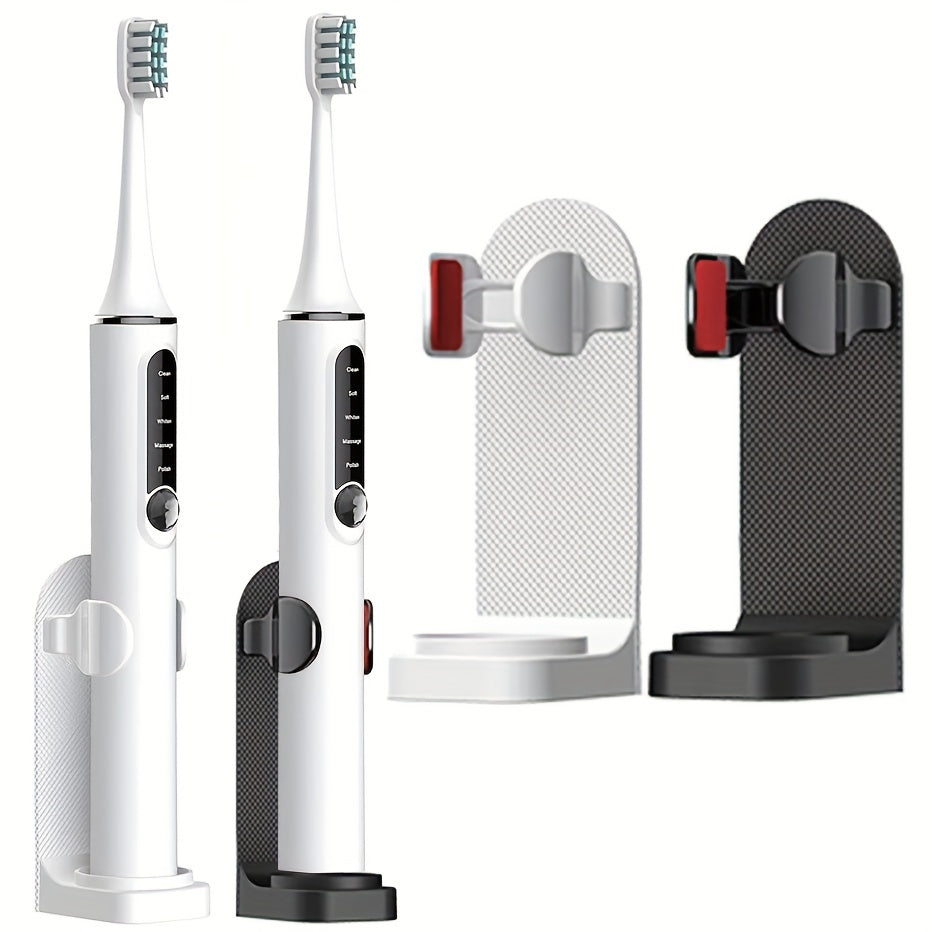 Wall-Mounted Electric Toothbrush Holder Fits 98% of Brushes Bathroom Organizer