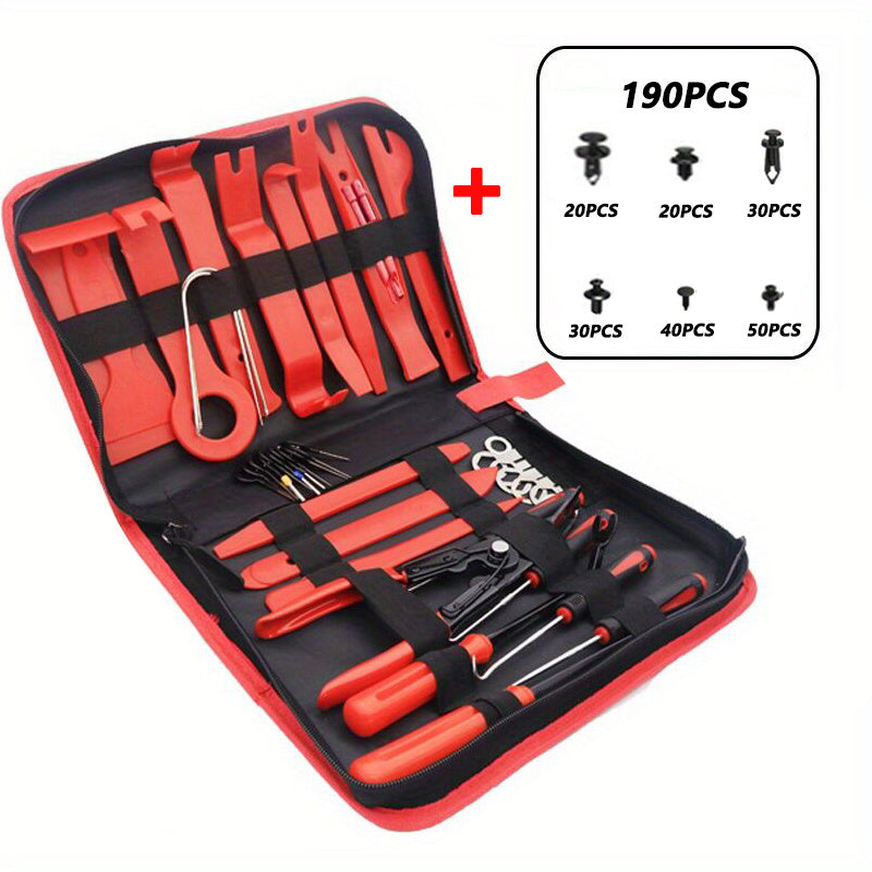 231pcs Car Trim Removal Tool Kit Interior Dashboard Panel Disassembly Set