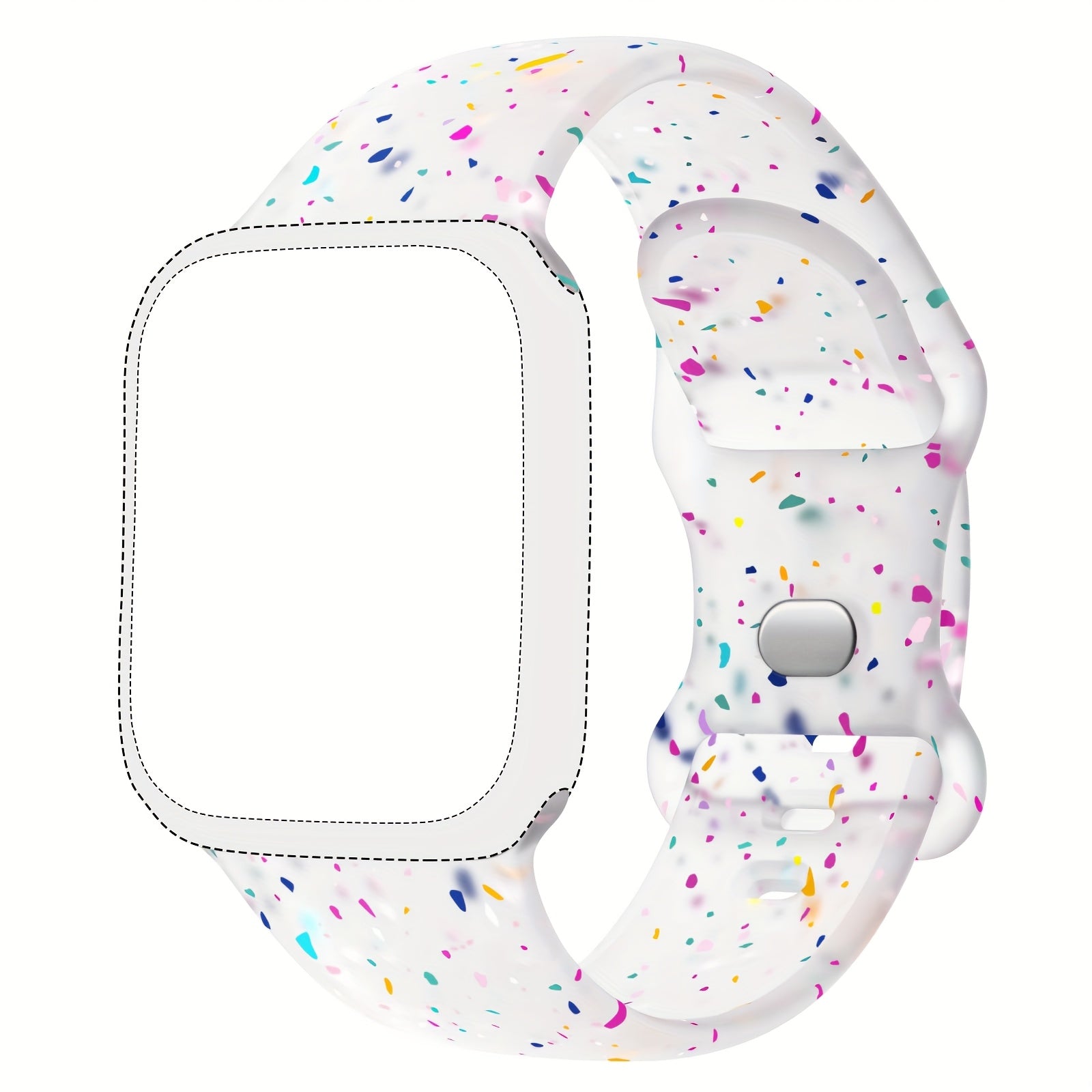 Silicone Smartwatch Bands for Men and Women Compatible with iWatch Series 1-10 38mm 40mm 41mm 42mm 44mm 45mm 46mm 49mm