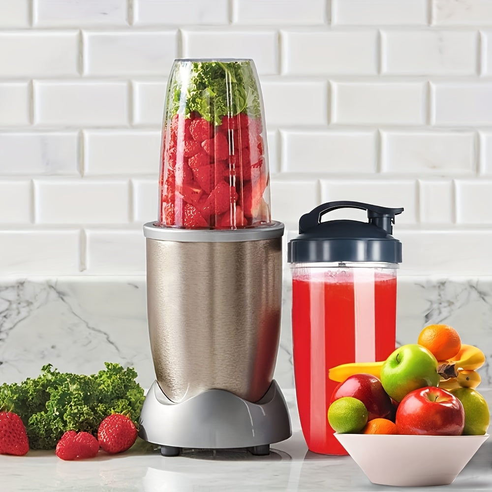 Smoothie va sharbatlar uchun 32oz shaffof plastmassa blender stakani, flip-top qopqog' bilan