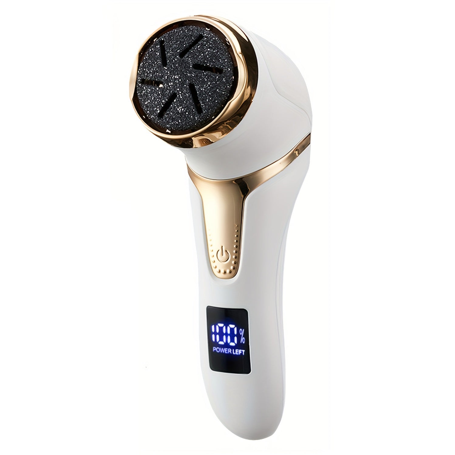 GERTZY Qayta to'ldiriladigan Elektr Callus Remover, bir nechta boshli, LCD displeyli, USB orqali zaryadlash, 18650 Lithium batareyali, 2 tezlikda va dander vakuum tozalovchi bilan.