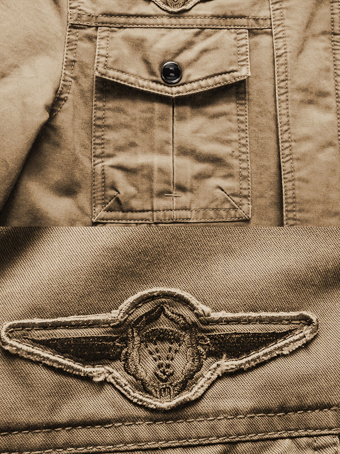 Yozgi va kuzda ochiq havoda faoliyatlar uchun mukammal, fermuari bilan yopiladigan, turli xil ko'ylaklar va qopqoq cho'ntaklari bo'lgan zamonaviy erkaklar paxta jakketi.