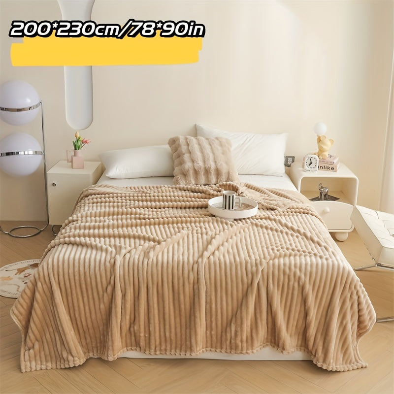 Manta de felpa ultra suave amarilla para sofá, cama y viaje, comodidad acogedora