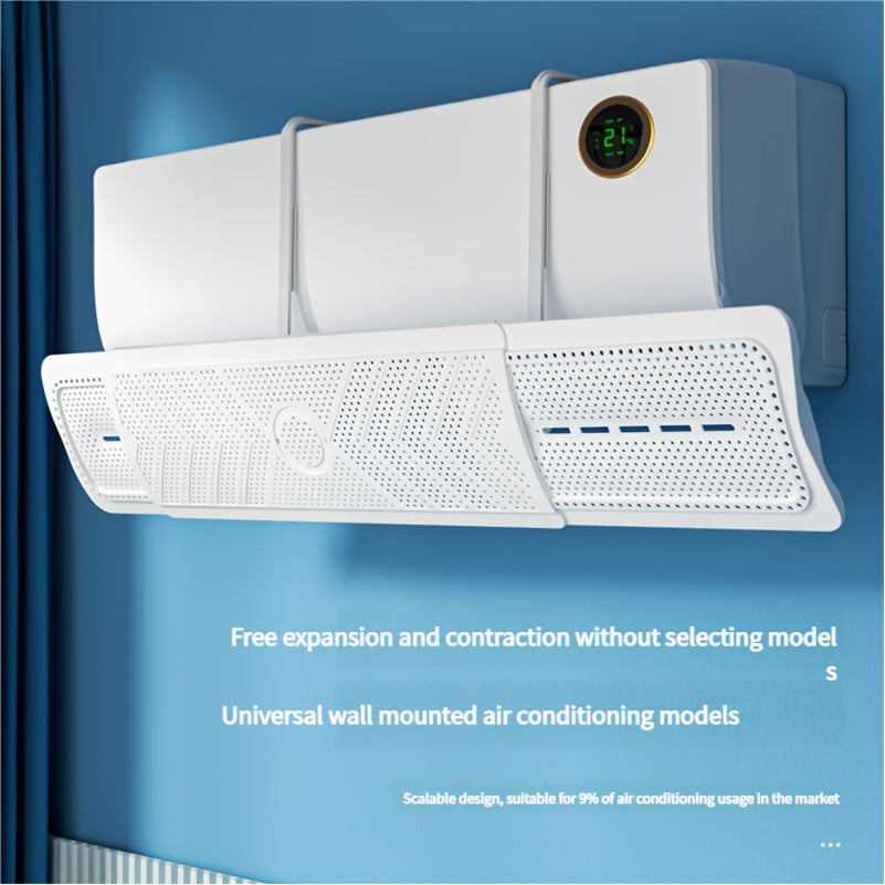 Adjustable Air Conditioner Wind Deflector for Airflow Control and Hot Cold Air Reduction
